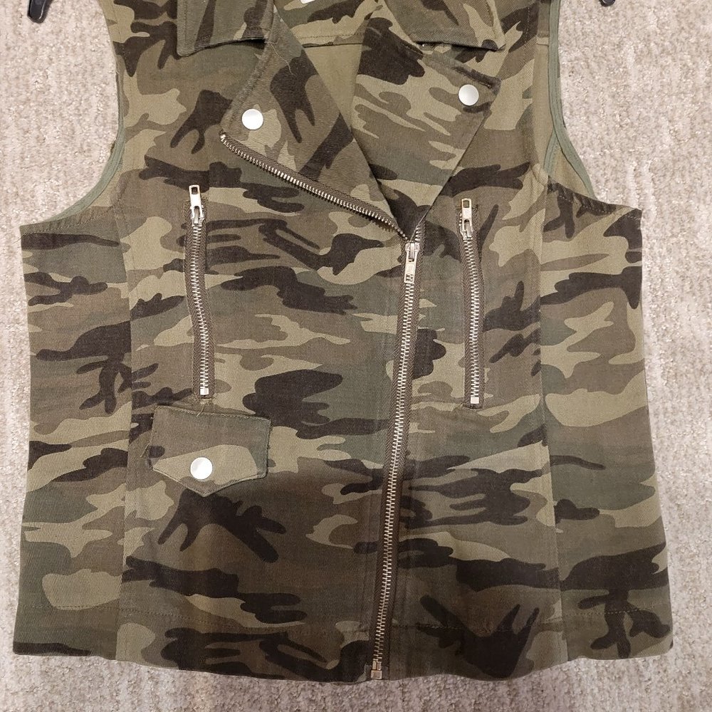 Camo Denim Vest